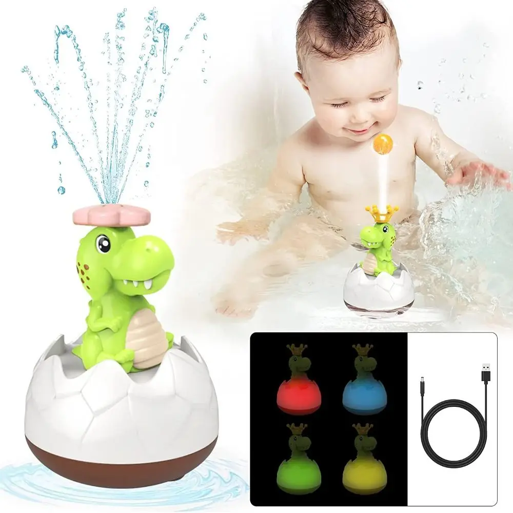 

Милая Автоматическая распылительная ванна с аккумулятором, детская игрушка для ванны, плавательная игрушка динозавр, игрушка для ванной ко...