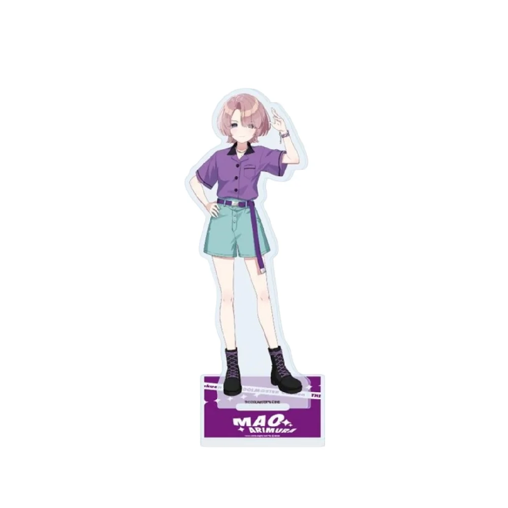 Фото Акриловая подставка-брелок Gakuen Idolm@ster с подвеской Ханами Саки Котоне, игровые аксессуары, коллекционный декор, подарок №2