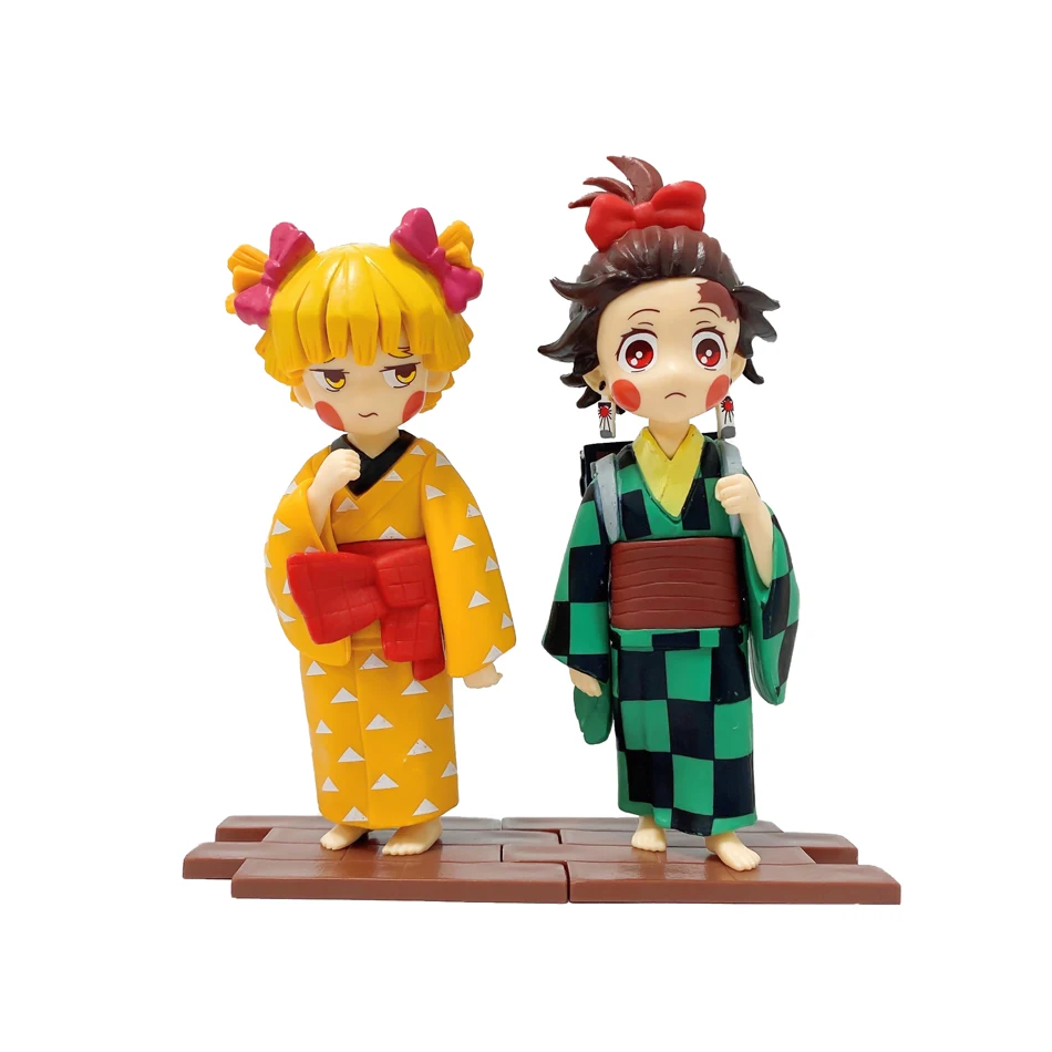 

Demon Slayer Figure Kamado Tanjirou Action Figura Anime Agatsuma Zenitsu Nezuko Warrior No Yaiba Kimetsu PVC Model Toys