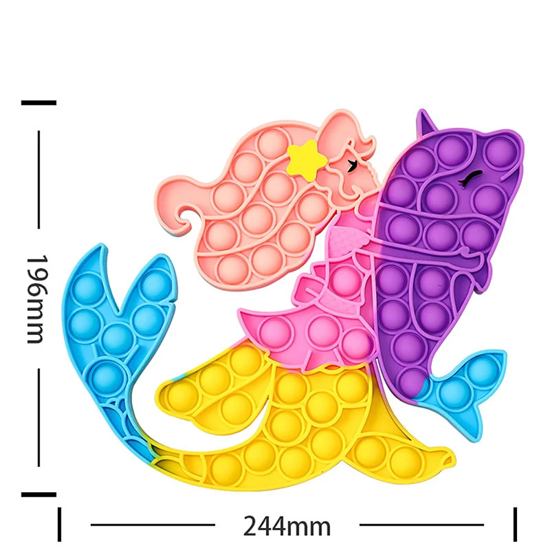 

Giant Fidget Antistress Toys Rainbow Unicorn Bag Big Push XXL Kids Fidget Toy For Girl Simpl Dimmer Stress Toy Children Gift