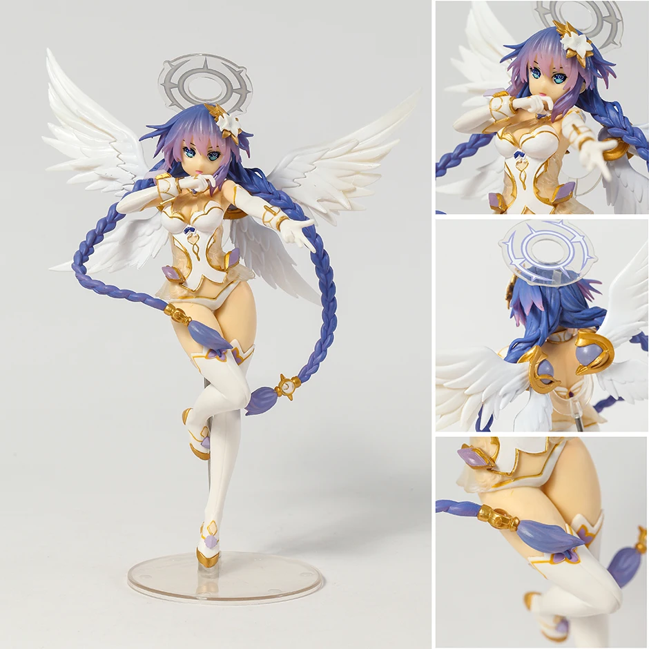 

4 goddess online Cyber Dimensional Neptune Purple Heart 1/7 Scale Figure PVC Figurine Collectible Model Decoration Toy