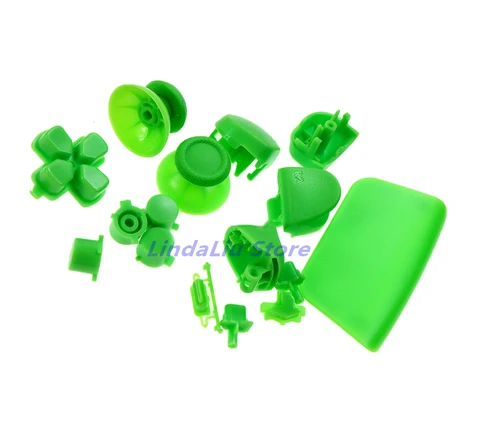 1 комплект однотонной D-пад R1 L1 R2 L2 Направляющая клавиша ABXY Кнопки Джойстик Крышка для PlayStation 5 PS5 Контроллер V2.0 Полный набор кнопок