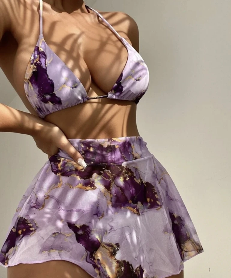 Фото 2022 летний сексуальный женский бандажный дизайнерский комплект бикини с глубоким