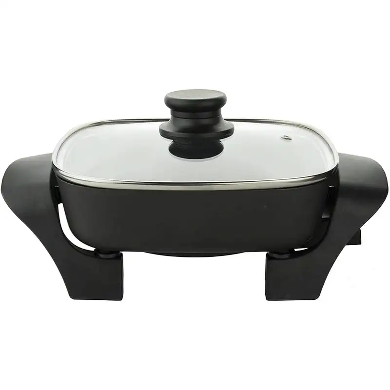 

8-Inch Nonstick Electric Skillet with Glass Lid