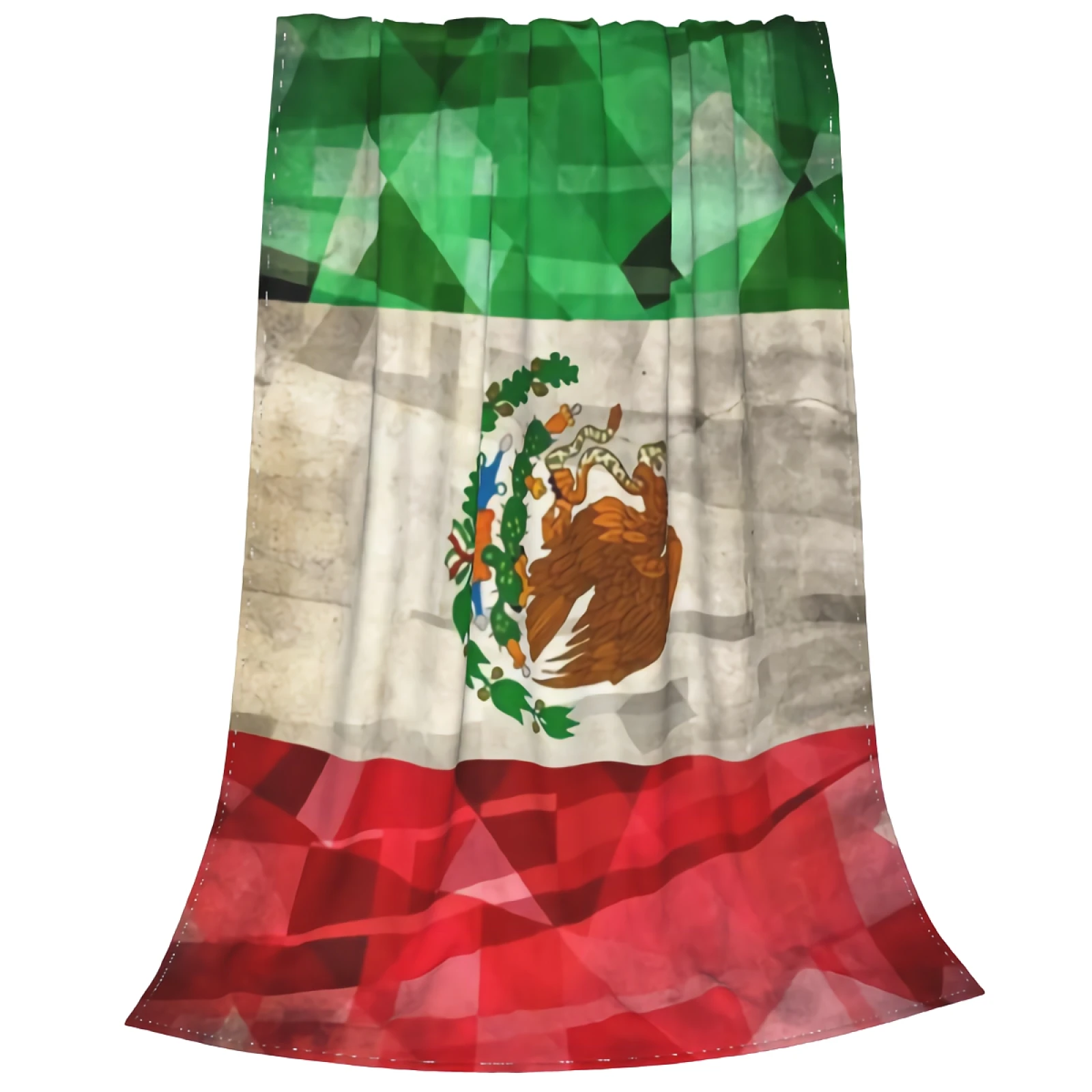 

Anyako Old Grunge Flag Of Mexico Flannel Blanket Ultra-Soft Comfortable Mexico Flag Throw Blanket for Bed Sofa All Season