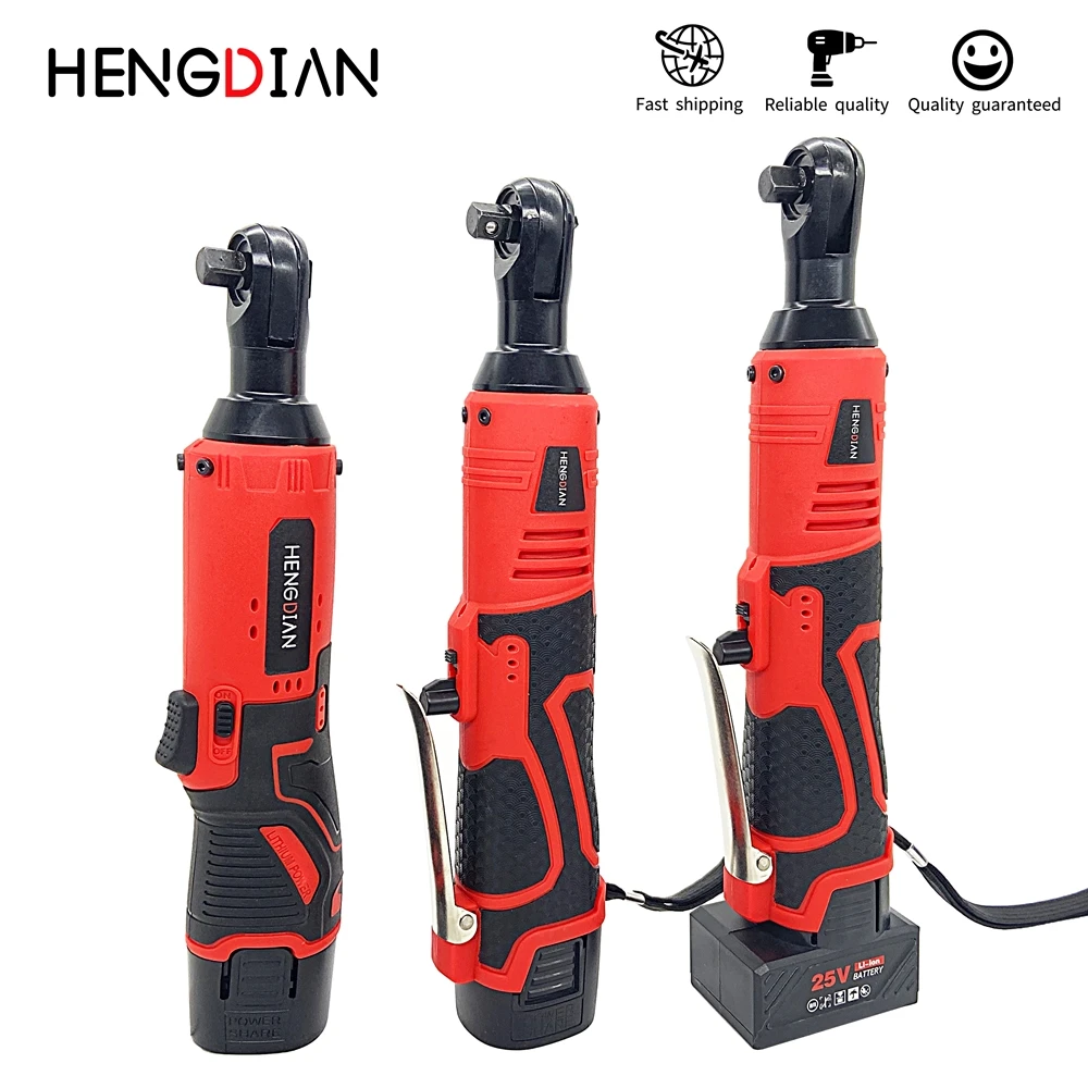 12V/18V/25V Cordless Electric Wrench 3/8" Ratchet Wrench Set