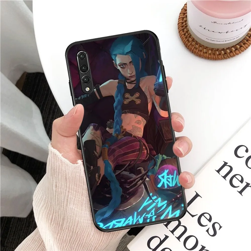 A-Arcane League Of Legends J-Jinx Case Phone For Huawei P 8 9 10 20 30 40 50 Pro Lite Psmart Honor 70 Mate 20lite