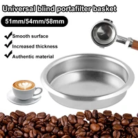 stainless steel blind filter basket backflushing insert for espresso machine cleaning blind bowl backwash coffee accessories