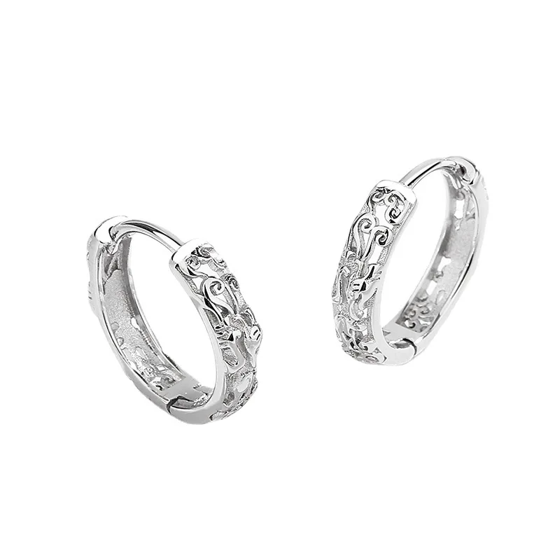 S925Стерлинговое серебро Good Fortune женские и зажимы для ушей национальные модные