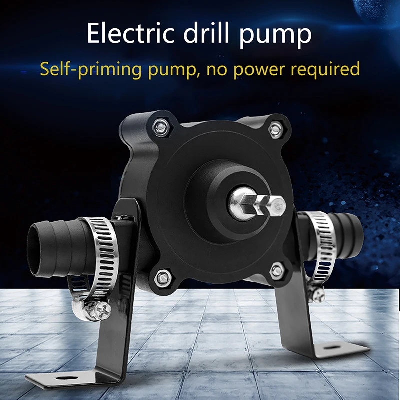 

1Pc Household Portable Electric Drill Pump Oil Fluid Water Pump Mini Hand Self-priming Liquid Transfer Pumps