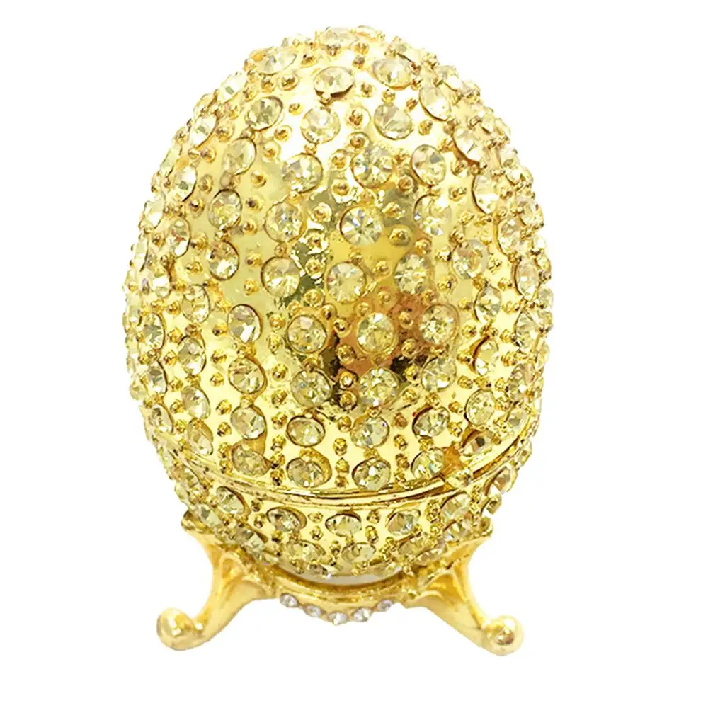 2022 New Enamel Egg Jewelry Trinket Box Storage Organizer Wedding Favor Home Decor