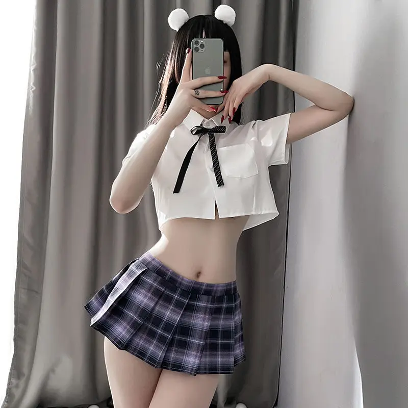 Японская барвечерние Вечеринка эротические костюмы для студентов сексуальное