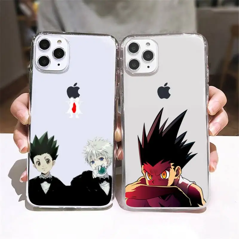 

Hunter X Hunter Anime Phone Case For iPhone 13 12 11 Pro XS Max XR X Mini 6 7 8 Plus Soft Silicone Back Cover Clear Phone Case