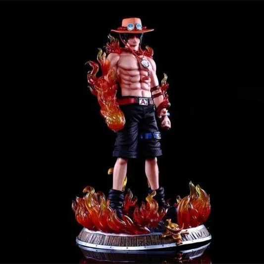 

Anime One Piece Portgas D Ace Fire Boxing Arm PVC Action Figure Collectible Model Doll Toy 41cm