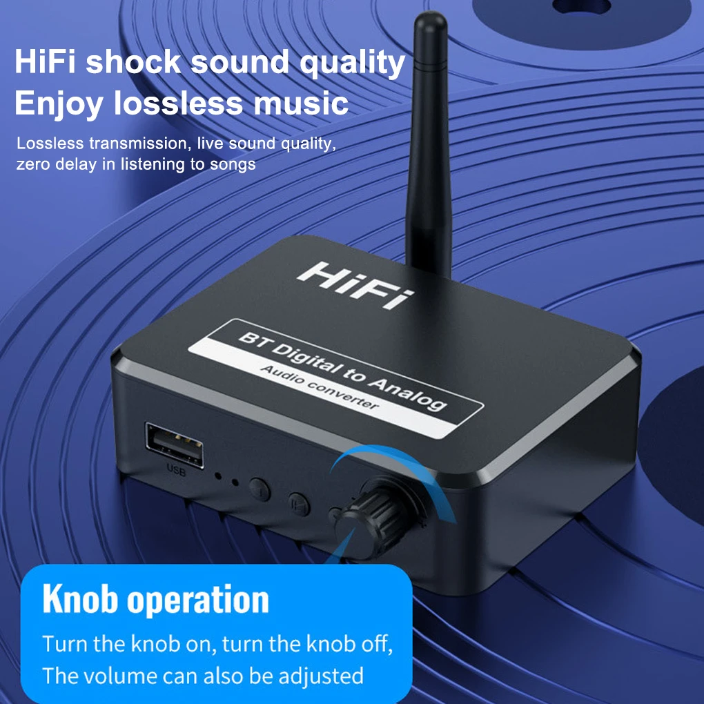

Оптический аудиоадаптер HiFi RCA выход быстрая скорость Bluetooth-совместимость 5 1 приемник с внешней антенной звуковое оборудование