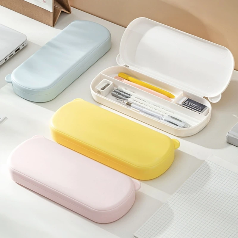 Cases Practical Stationery Storage Box Waterproof Pencil Box Crayon Box For Kids Adult Students