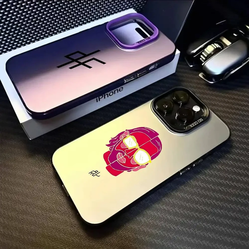 Фото Противоударный матовый чехол P-PNL QLF Rapper Singer для iPhone 17 Air 16 E 15 14 Plus 13 12 Mini 11 Pro Max, акриловый силиконовый чехол №4