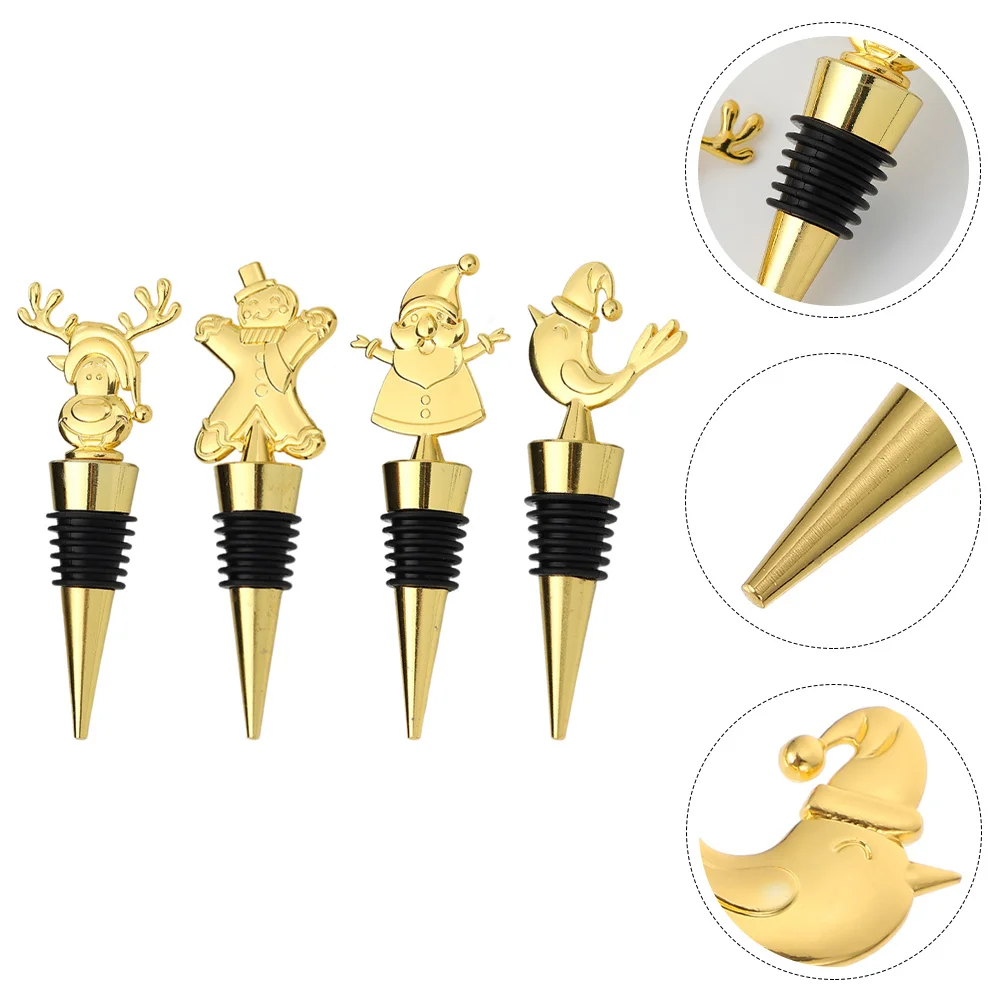 

Bottle Stopper Plug Christmas Xmas Cap Party Stoppers Vacuum Favors Champagne Beverage Suppliesbottles Sealing Whiskey Year New