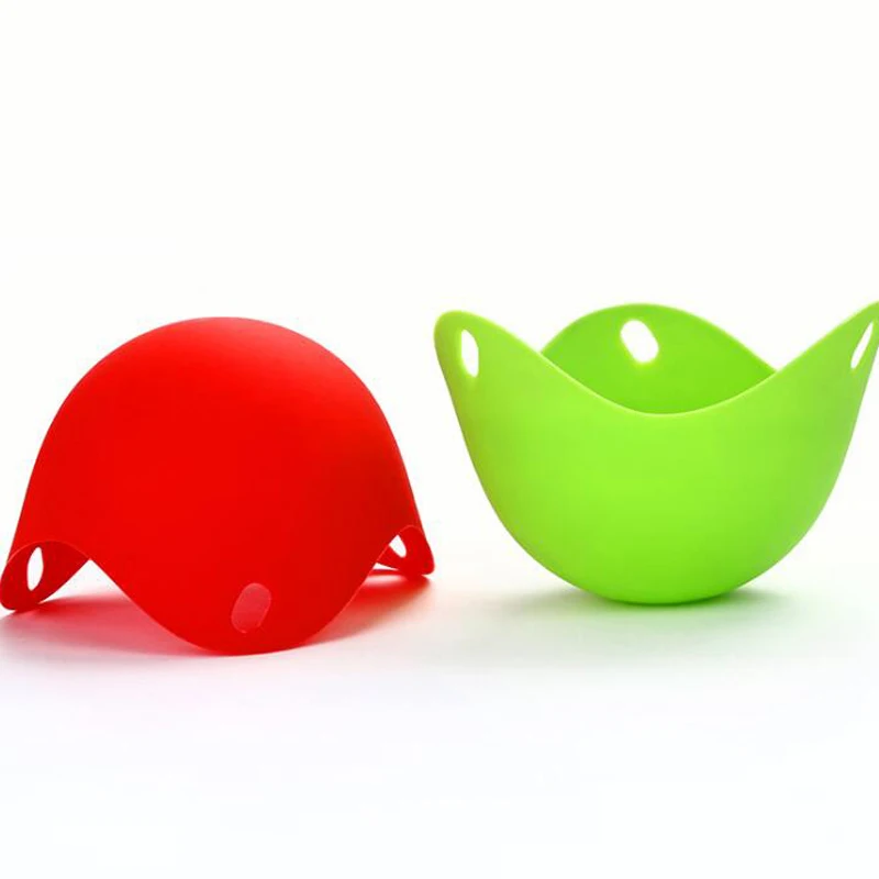 4pc/1pc Egg Poachers Silicone Cooker Kitchen Tools Pancake Cookware Bakeware Steam Eggs Plate Tray Healthy |
