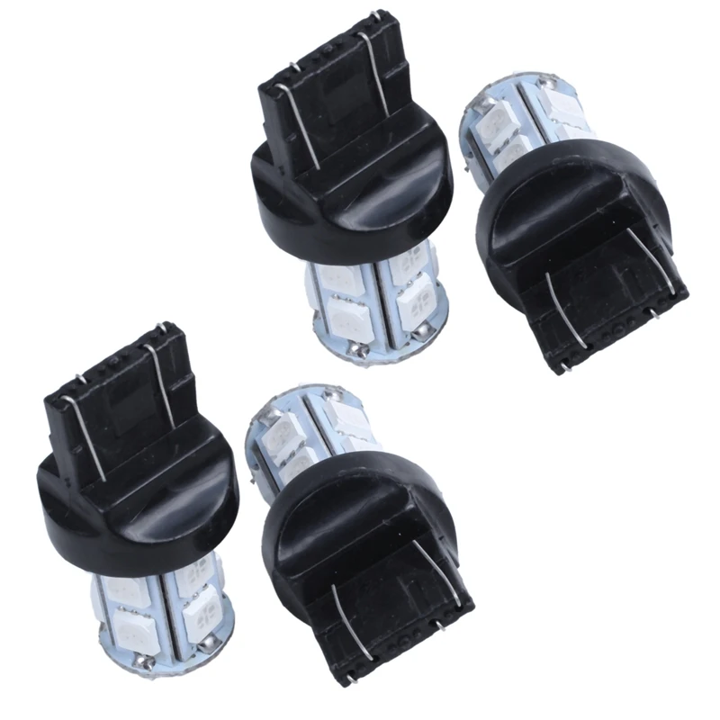 

4X Red T20 7443 380 W21/5W Автомобильные 13 SMD 5050 светодиодсветодиодный лампы стоп-сигнал, стоп-сигнал, поворотные огни