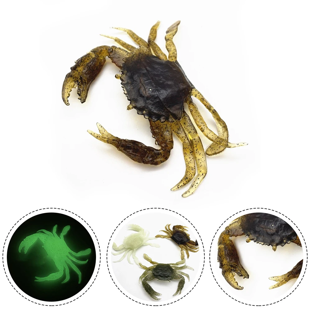 

125mm 3D Crab Soft Lure Sea Fishing Equipment Artificial Crab Bait Trap Crab Soft Lure Fishing Tackle Tools Fishing Pesca