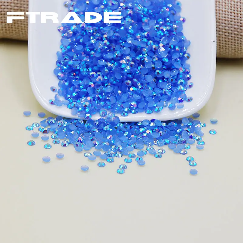 

2,3,4 мм Смешанные желейные Цветные 3D украшения для ногтей 5000 шт./лот плоские стразы без горячей фиксации блестящие аксессуары для ногтей