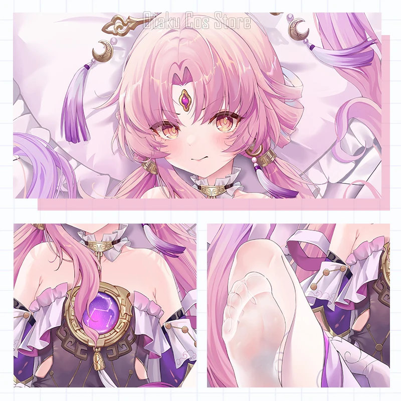 Honkai: Аниме Star Rail Fu Xuan Сексуальная Dakimakura Hing Чехол для тела Подушка Чехлы подушек