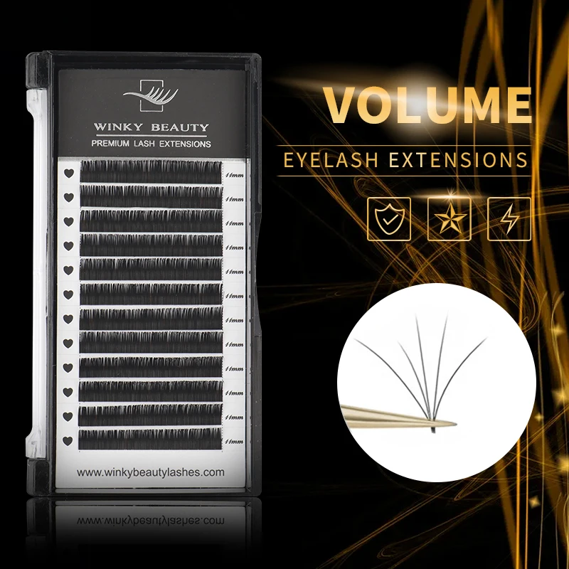 

Ресницы Накладные Winky Beauty из искусственной норки, 12 рядов, 0,03-0,15