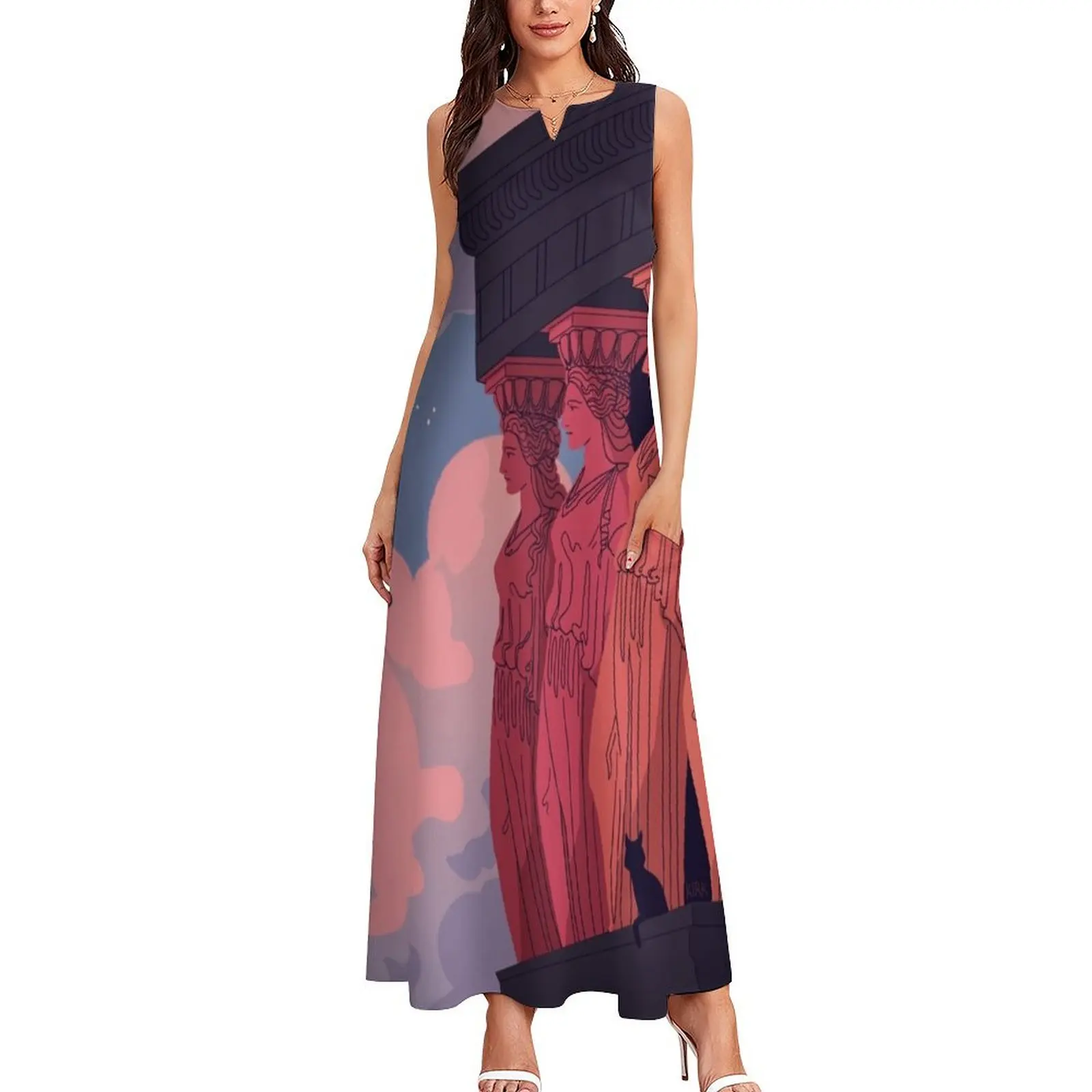 Длинное платье Caryatids at Dusk церемониальные платья женский летний комбинезон тренд