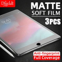 3pcs no fingerprint matte screen protector for ipad 10 2 2021 mini 6 5 4 air 5 4 3 tablet soft film ipad pro 11 10 5 not glass