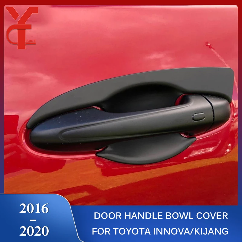

ABS Door Handle Bowl Cover For Toyota Innova 2016 2017 2018 2019 2020 Kijang Accessories Exterior Parts Handle Covers Ycsunz