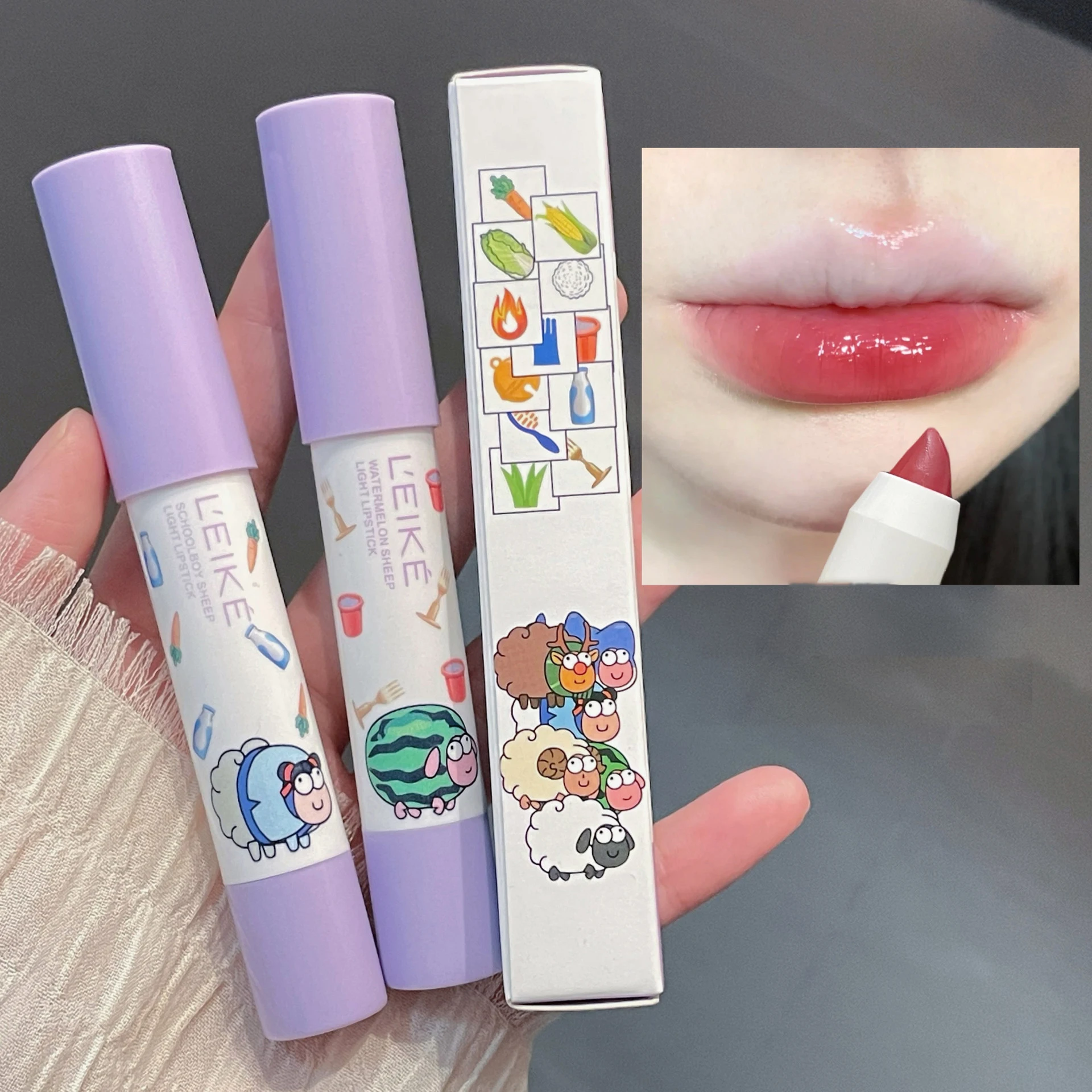 

6 Color Velvet Matte Cute Lipstick Pencil Waterproof Sexy Lip Red Stick Cup Tint Non-Stick Lip Long Lasting Moisturizing Makeup