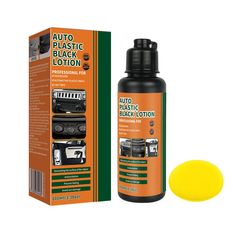 

100 мл автомобильный восстановитель пластика обратно в черный глянцевый авто средство для полировки и ремонта покрытия для детализации автомобиля