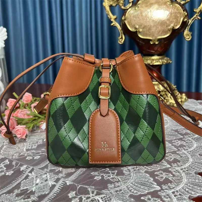 

2023 Classy Quality Printing Pattern Bucket Bags New Fashion Single Shoulder Large Capacity Handbag Ladies Fashionable Handbags