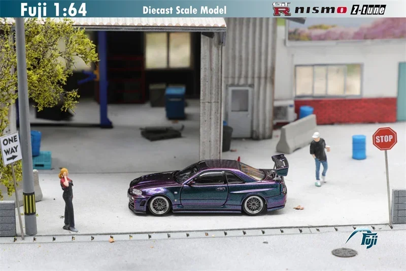 (Предзаказ) Литая под давлением модель автомобиля Fuji 1:64 Skyline R34 GT-R Nismo Z-Tun Limited699