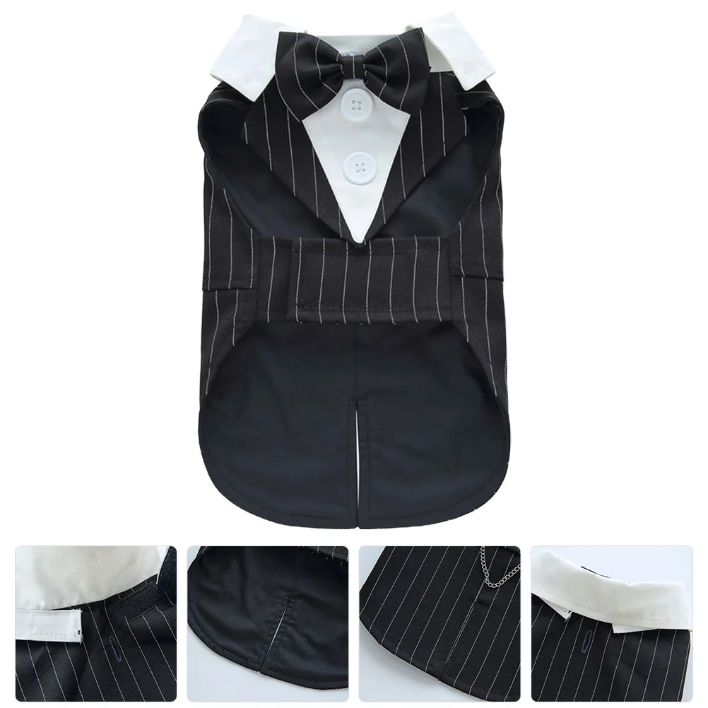 

Pet Tuxedo Supply Dresses Trendy Suit Anti-wear Comfortable Comfortable Dog Suit Polyester Wedding Puppy Costume Weddings As