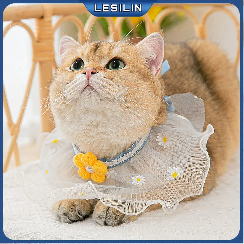 

Модный кружевной треугольный шарф для собак и щенков слюнявчик ошейник для кошек ожерелье для котят ошейник для больших собак аксессуары д...