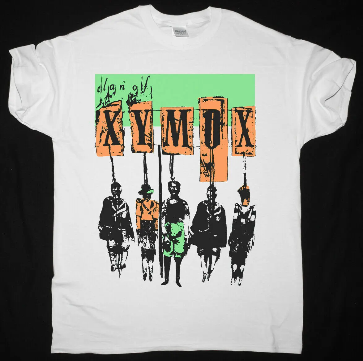 Мужская футболка в стиле панк с надписью Darkwave Post