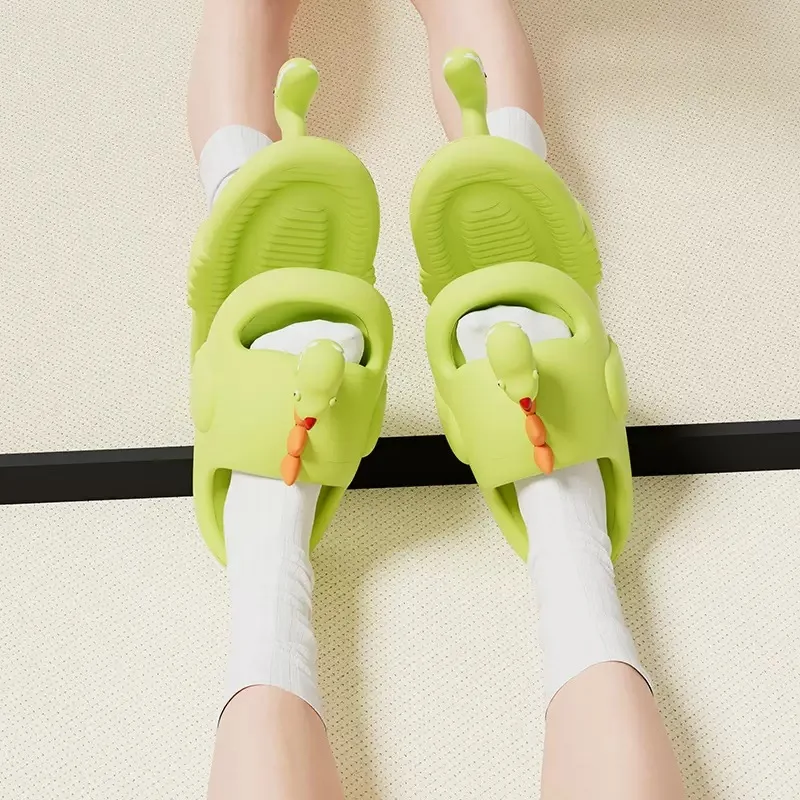 

Funny Dinosaur Slippers Women Summer Shoes Casual Comfort Cartoon Slipper Sandals Ladies Home Slides EVA Flip Flops New