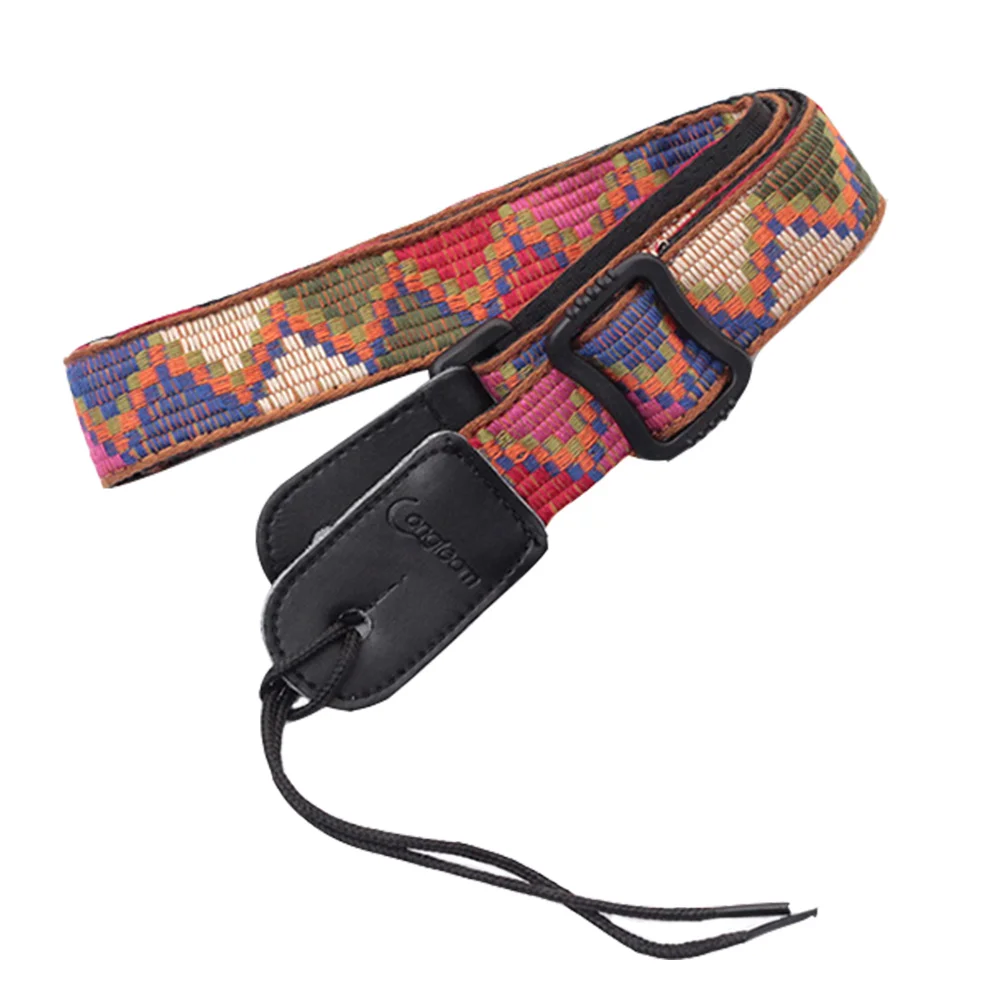 

Strap Guitar Ukulele Shoulder Neck Supplies Alto Sax Electric Ethnic Vintage Straps Rainbow Sling