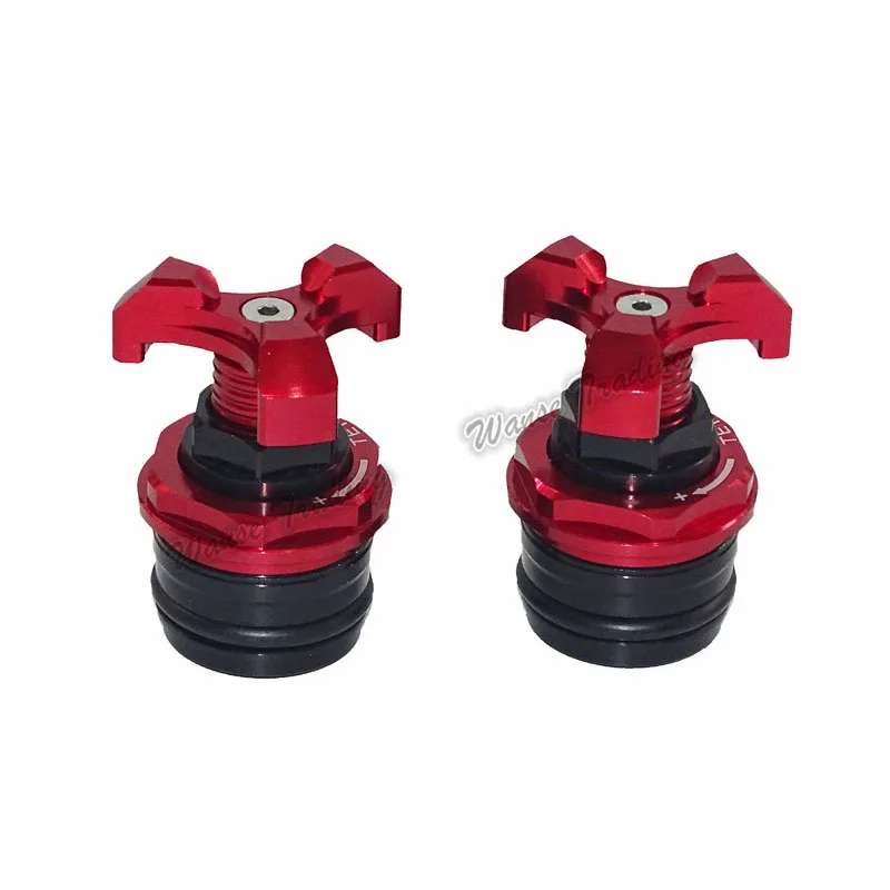 

waase For KAWASAKI Ninja 250 300 EX300 Z300 ZX300R 2013 2014 2015 2016 2017 Front Fork Top Cap Spring Preload Adjusters