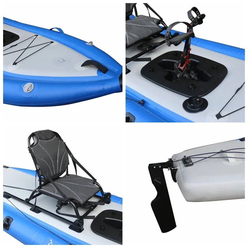 Надувная гребная педальная лодка Vicking для дрифта и рыбалки материал