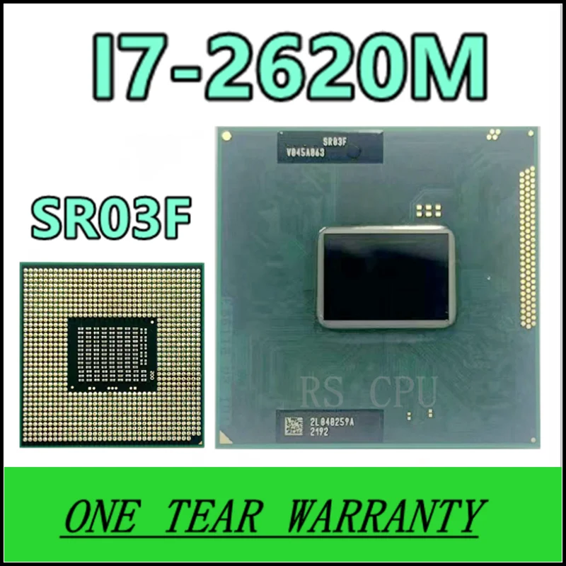 

i7-2620M i7 2620M SR03F 2.7 GHz Dual-Core Quad-Thread CPU Processor 4M 35W Socket G2 / rPGA988B