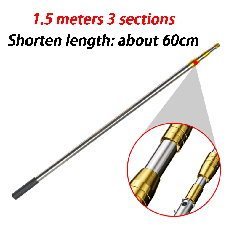 

Многофункциональный телескопический столб, аксессуары для сбора фруктов, садовая пила для ветвей, шатун, универсальный телескопический стержень 8 мм