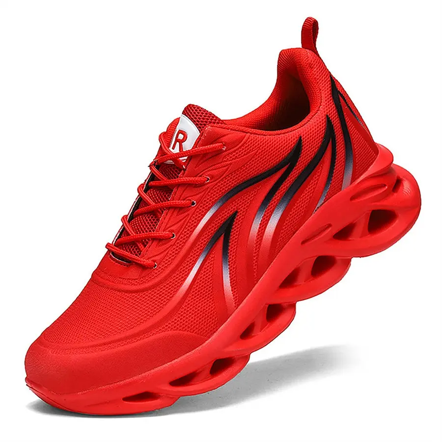 Knit Athletic Sports Blade Cushioning Jogging Trainers Light
