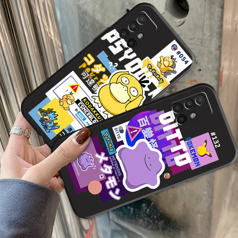 

Pokemon Pikachu Phone Cases For Samsung A51 5G A31 A72 A21S A52 A71 A42 5G A20 A21 A22 4G A22 5G A20 A32 5G A11 Soft Smartphone