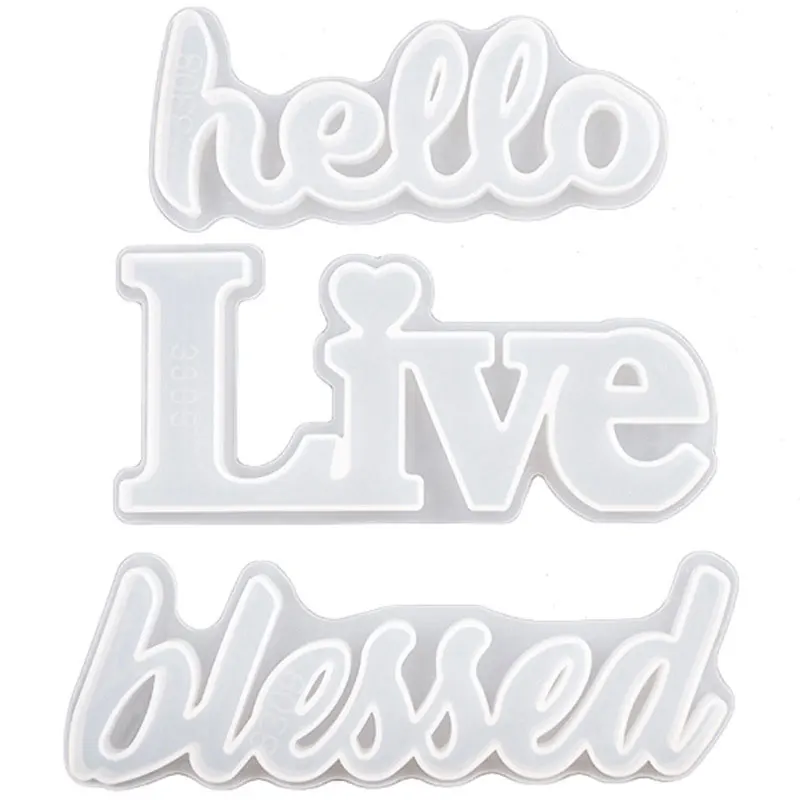 

Epoxy Resin Mold Letter Mold Resin High Quality Silicone Mold DIY Mirror English Letters for Party Wedding Decoration Crafts