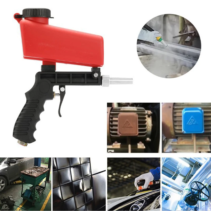 

Adjustable Sandblasting Gun 90psi Sand Blaster Sand Blasting Machine Gravity Small Handheld Pneumatic Blasting Gun Set
