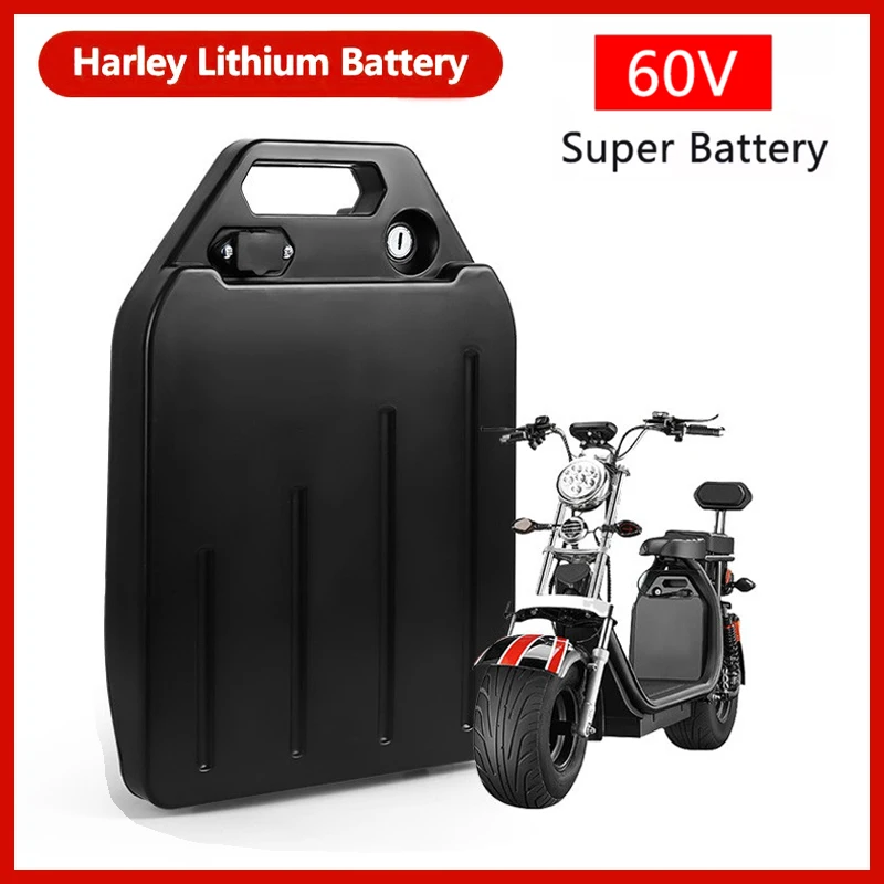 

Harley electric car lithium battery waterproof 18650 Battery 60V 20ah for two Wheel Foldable citycoco electric scooter bicycle