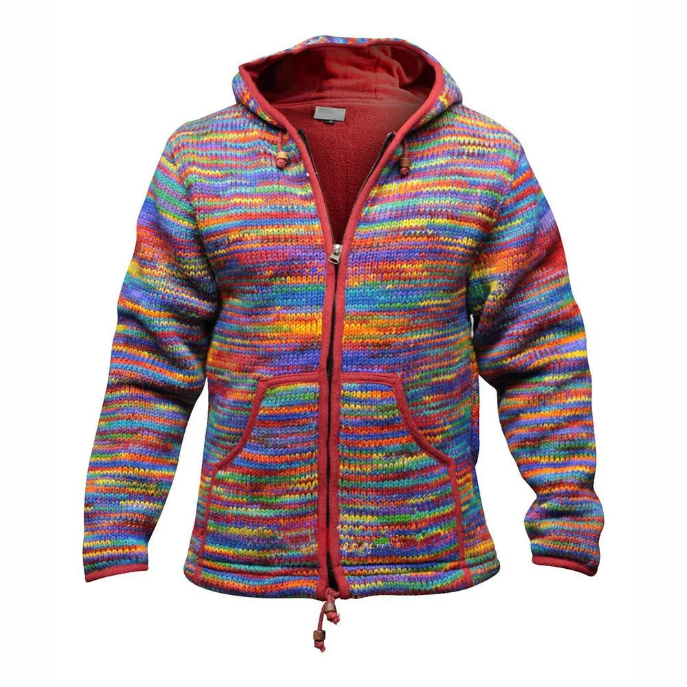 Autumn Winter Vintage Mens Cardigan Sweater Coat Patchwork Knitted Outwear with Pocket Warm Wool Cardigan Sweater Jumper 2021